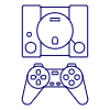 Game Consoles 14 Illustration from UX Line Set