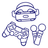 Game Consoles 26 Illustration from UX Line Set