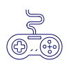 Game Consoles 5 Illustration from UX Line Set