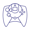 Game Consoles 9 Illustration from UX Line Set