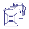 Fuel Tank Station Illustration from UX Line Set