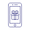 Gift Box Phone 2 Illustration from UX Line Set