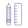 Pencil Ruler Illustration from UX Line Set