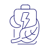 Clean Power BATTERY Illustration from UX Line Set