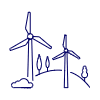 Wind Turbine 1 Illustration from UX Line Set
