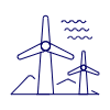 Wind Turbine 2 Illustration from UX Line Set