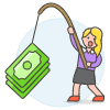Fishing Money 5 Illustration from UX Colors Set