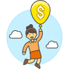Floating Cash 4 Illustration from UX Colors Set