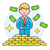 Wealthy Person 1 Illustration from UX Colors Set