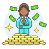 Wealthy Person 2 Illustration from UX Colors Set