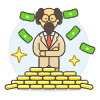Wealthy Person 3 Illustration from UX Colors Set