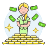 Wealthy Person 4 Illustration from UX Colors Set