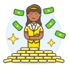 Wealthy Person 5 Illustration from UX Colors Set