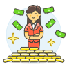 Wealthy Person 6 Illustration from UX Colors Set