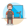Outfit Gym 4 Illustration from UX Colors Set