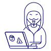 Anonylous Hacker 1 Illustration from UX Line Set