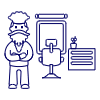 Hairstlye Barber 4 Illustration from UX Line Set