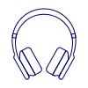 Headphones Wireless 1 Illustration from UX Line Set