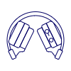 Headphones Wireless 8 Illustration from UX Line Set