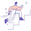 Running The Stairs illustration - Free transparent PNG, SVG. No sign up needed.