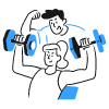 Fitness Coach illustration - Free transparent PNG, SVG. No sign up needed.