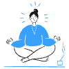 Meditation illustration - Free transparent PNG, SVG. No sign up needed.