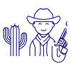 Cowboy 1 Illustration from UX Line Set