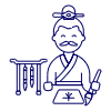 Calligrapher Male Illustration from UX Line Set