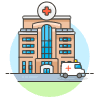 Hospital Clinic 1 Illustration from UX Colors Set