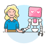 Dating Robot 1 Illustration from UX Colors Set