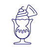 Double Scoop Cup Illustration from UX Line Set