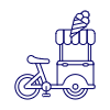 Ice Cream Cart 1 Illustration from UX Line Set