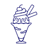 Single Scoop Cup Illustration from UX Line Set
