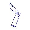Folding Army Knife Illustration from UX Line Set