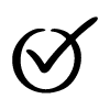 Checked Circle Element from Beveled Scribbles Set