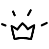 Line Crown Element from Variable Scribbles Set