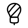 Line Idea Lightbulb Dark element - Free transparent PNG, SVG. No sign up needed.