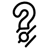 Line Question Shadow Element from Variable Scribbles Set
