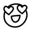 Lines Smiley Love Element from Variable Scribbles Set