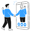 Facetime Meeting 2 Illustration from Brooklyn Set