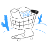 Abandoned Cart 2 Illustration from Brooklyn Set