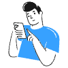 Checking Phone 3 illustration - Free transparent PNG, SVG. No sign up needed.