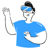 Virtual Reality 1 illustration - Free transparent PNG, SVG. No sign up needed.