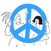 Make Peace 6 illustration - Free transparent PNG, SVG. No sign up needed.