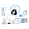 Being Productive 3 illustration - Free transparent PNG, SVG. No sign up needed.