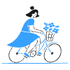 Bike To Work 1 Illustration from Brooklyn Set