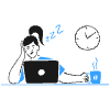 Overworked Employee 3 illustration - Free transparent PNG, SVG. No sign up needed.