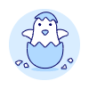Chick Hatching Illustration from UX Duotone Set