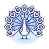 Peacock Illustration from UX Duotone Set