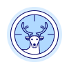 Hunting Deer illustration - Free transparent PNG, SVG. No sign up needed.